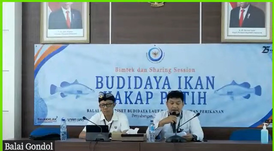 Bimtek dan Sharing Session Budidaya Ikan Kakap Putih